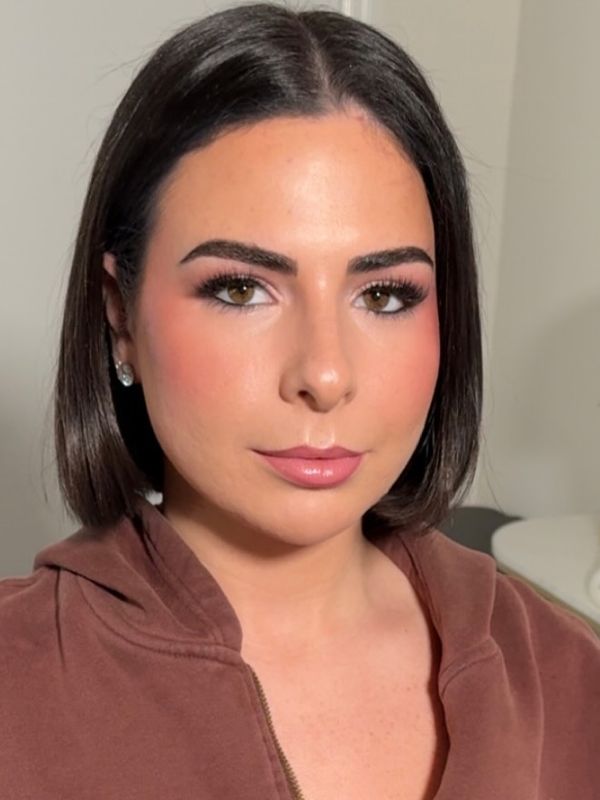 Wedding glam makeup and blowout